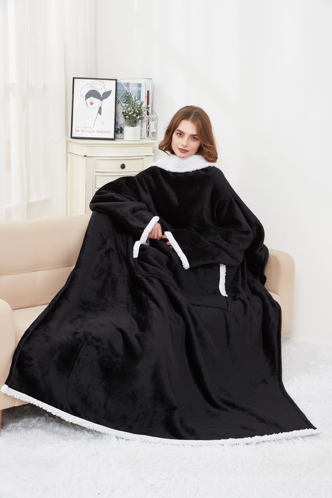 Cozy Black Blanket